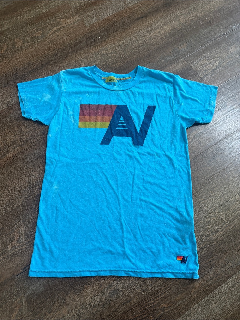 Aviator Nation girls size 14 Blue with AN logo.